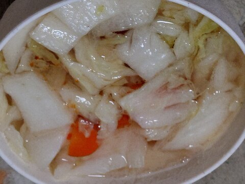 白菜と大根スープ